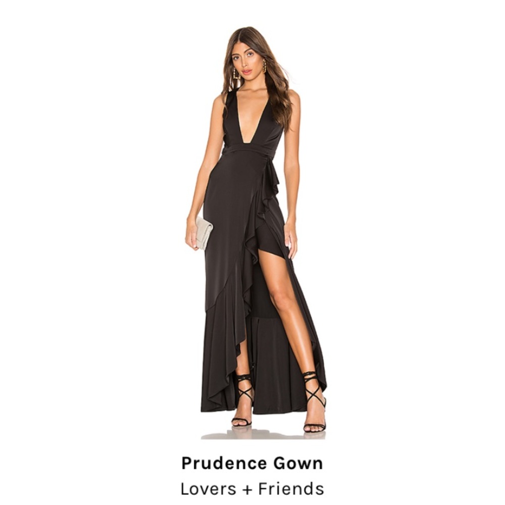 Lovers + Friends Prudence Gown - Black Maxi Dress